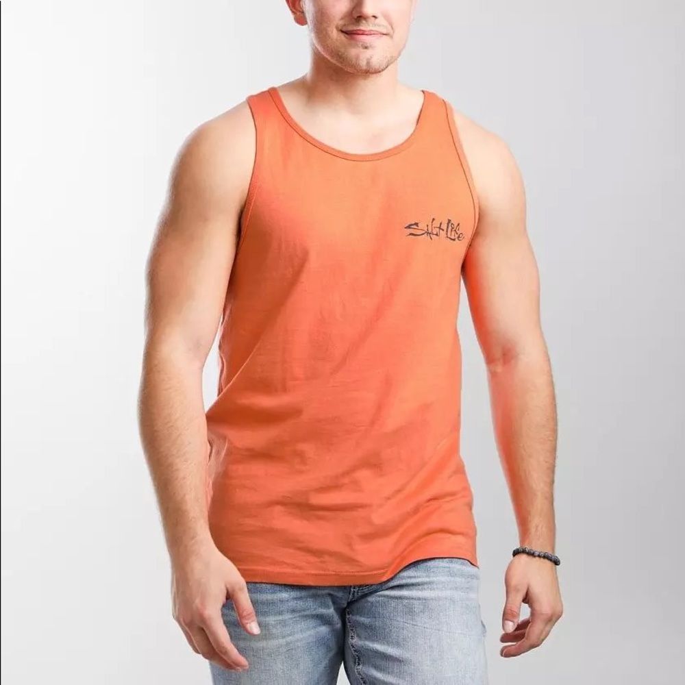 NWT Salt Life Coral Bro Tank Get Hammered Taps & Traps Crab Shirt